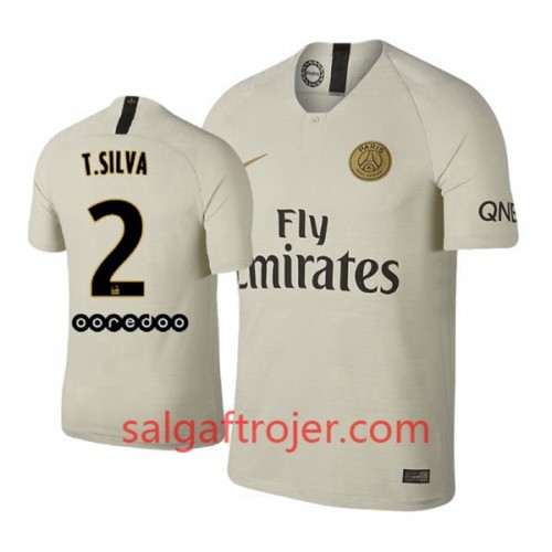 Paris Saint-Germain Fodboldtrøjer T. Silva 2 Udebanesæt 2018/19 Kort ærmer Paris Saint-Germain Fodboldtrøjer T. Silva 2 Udebanesæt 2018/19 Kort ærmer
